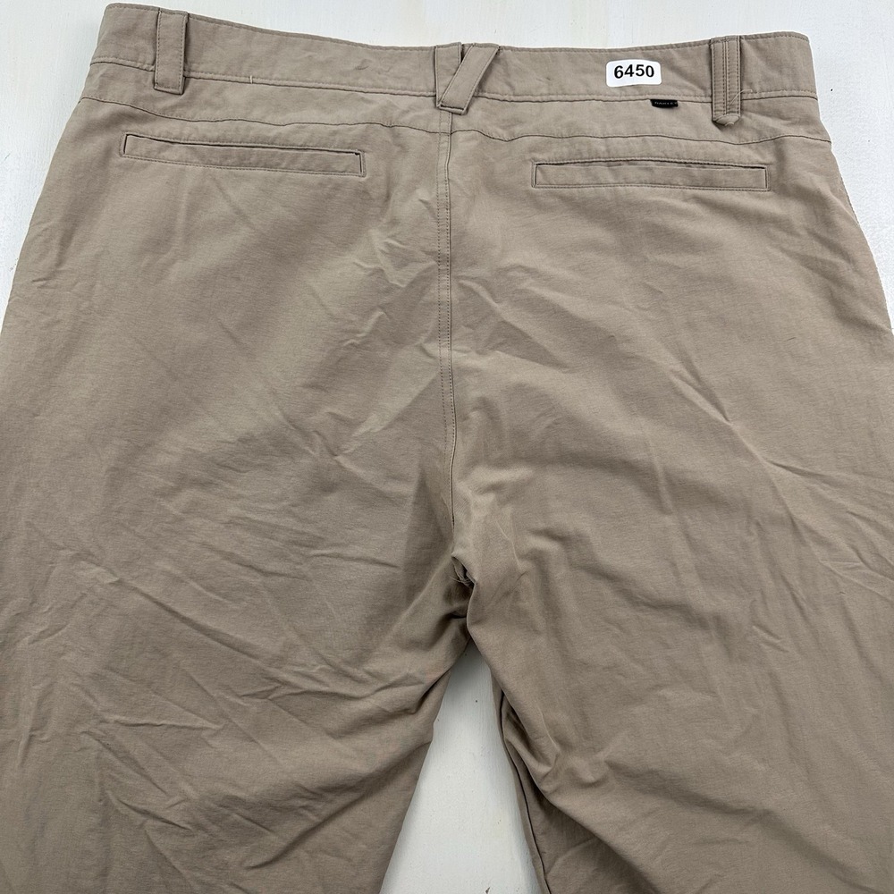 Oakley Golf Performance Nylon Pants Men 40x32 Beige Regular Fit Stretch Chino